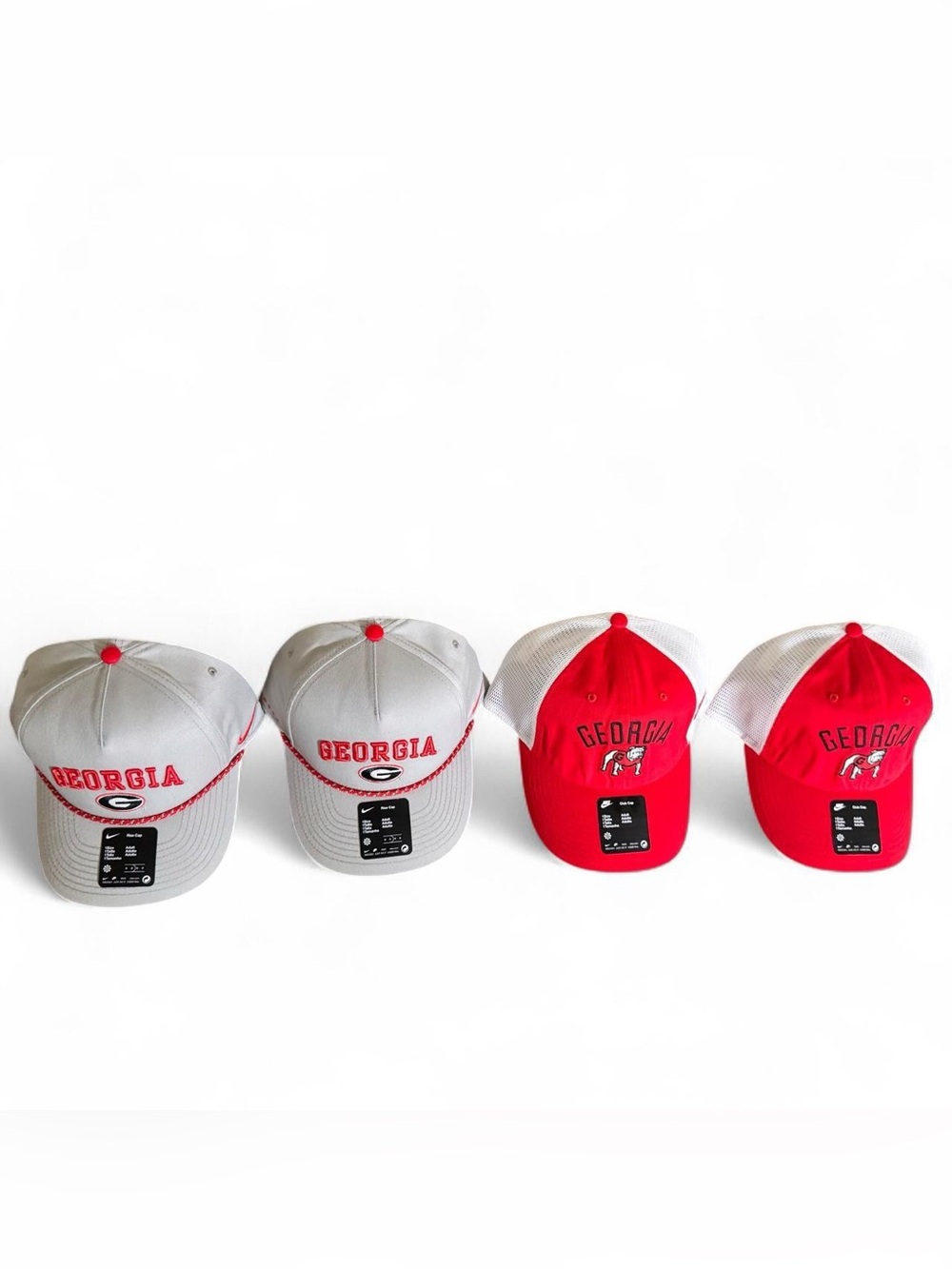 NWT Nike Set of 4 Nike Georgia Bulldogs baseball caps